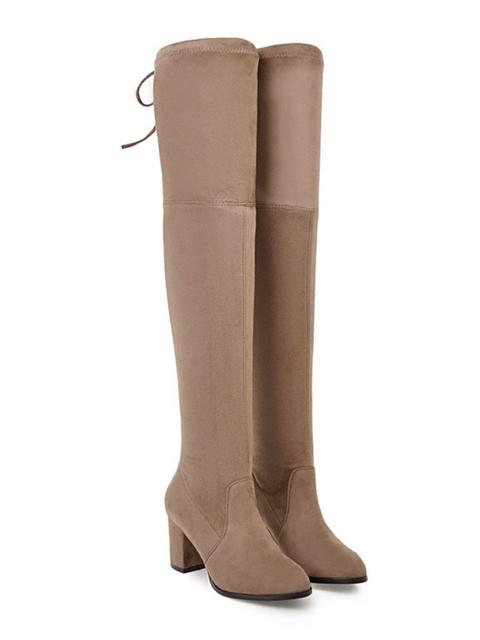 'julie' Heeled Over The Knee Boots (5 Colors)