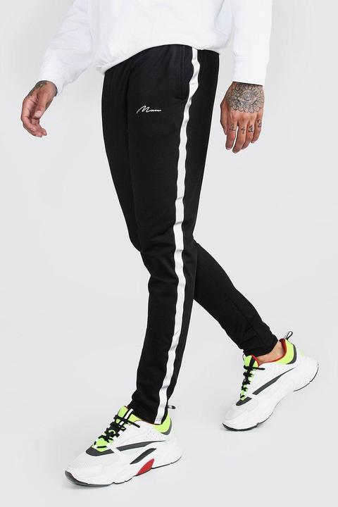 boohooman reflective joggers