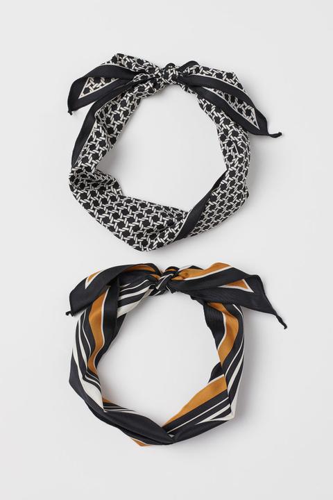 Pack De 2 Pañuelos/cintas - Negro