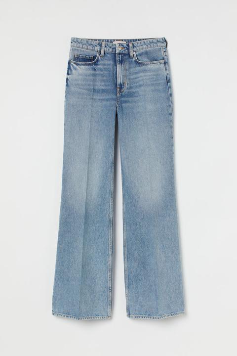 Flared High Jeans - Bleu