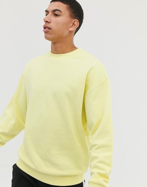 Asos Design - Felpa Oversize Gialla - Giallo