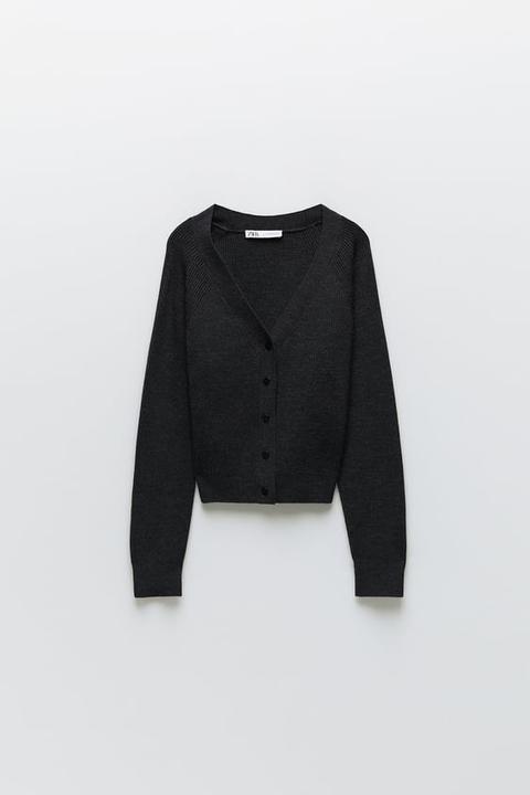 Merino Wool Cardigan from Zara on 21 Buttons