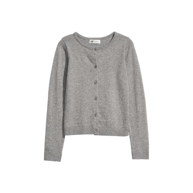 h and m grey cardigan