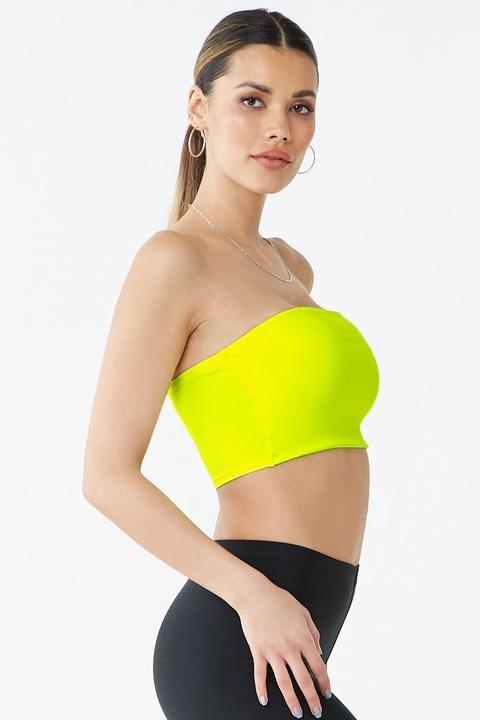 neon yellow tube top