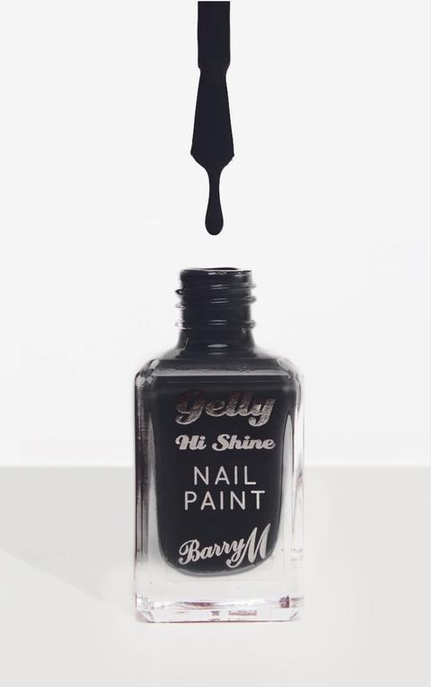 Barry M Gelly Nail Paint Black Forest