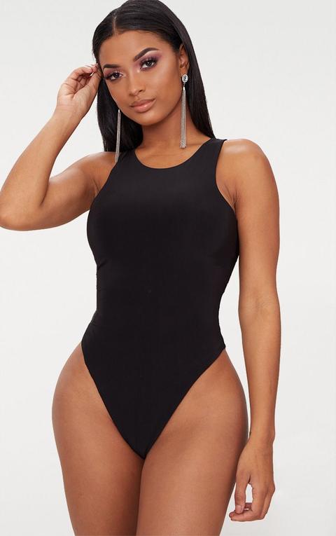 Shape Black Sleeveless Slinky Bodysuit