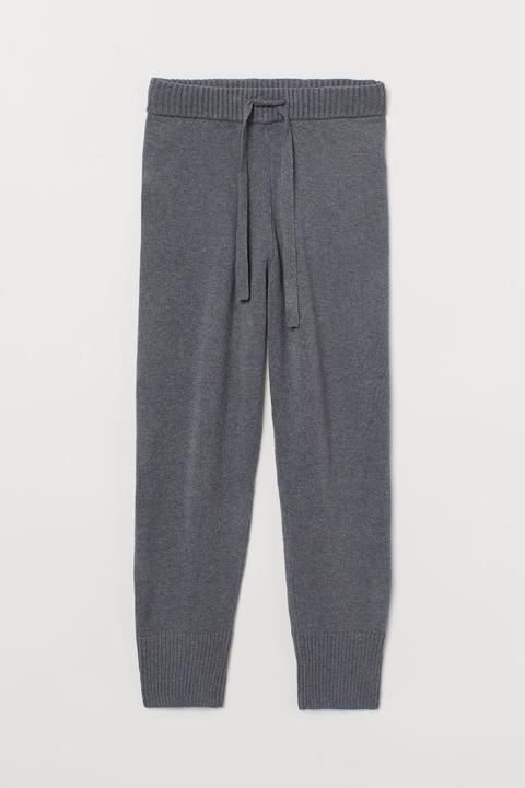 Knitted Joggers - Grey