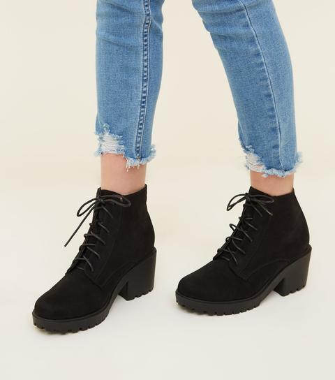 new look chunky heel boots