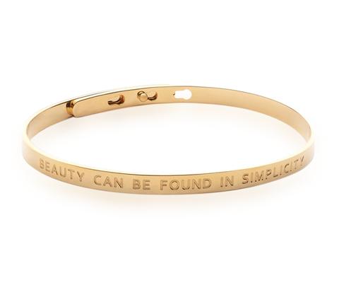 Simplicity Bangle Beauty 18k Gold Plaqué