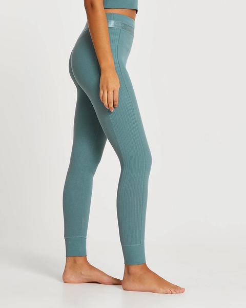 Intimates Green Ri Ribbed Leggings