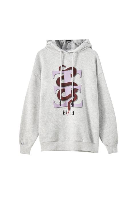 Sudadera Élite X Pull&amp;bear Gris