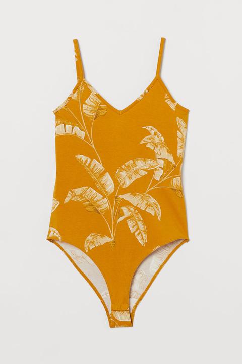 H & M - Body In Jersey - Giallo