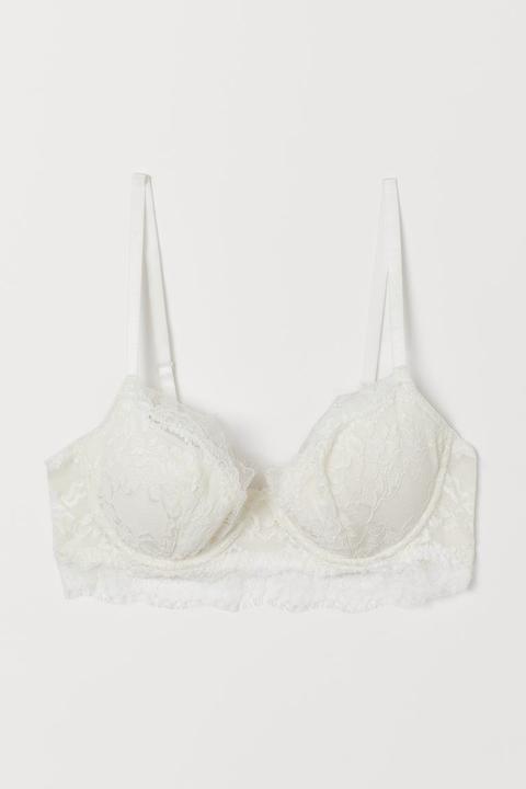 Bralette Con Push-up - Blanco