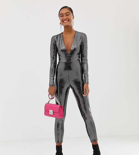 Miss Selfridge Sequin Catsuit