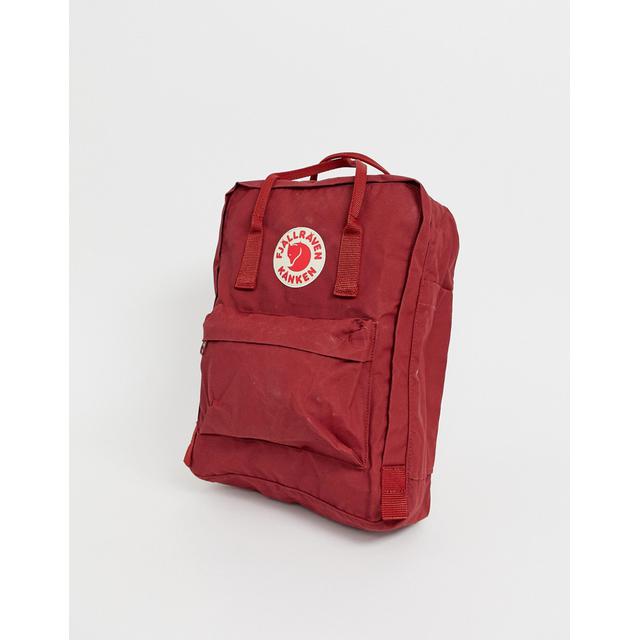 red fjallraven kanken backpack