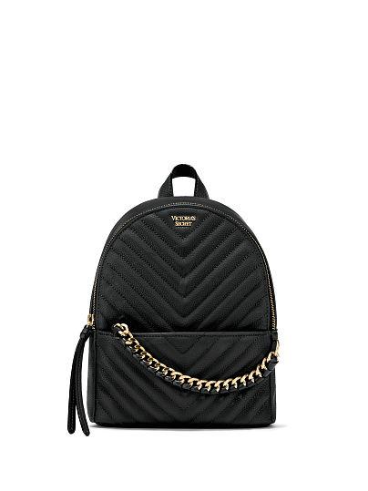 Pebbled V-quilt Small City Backpack