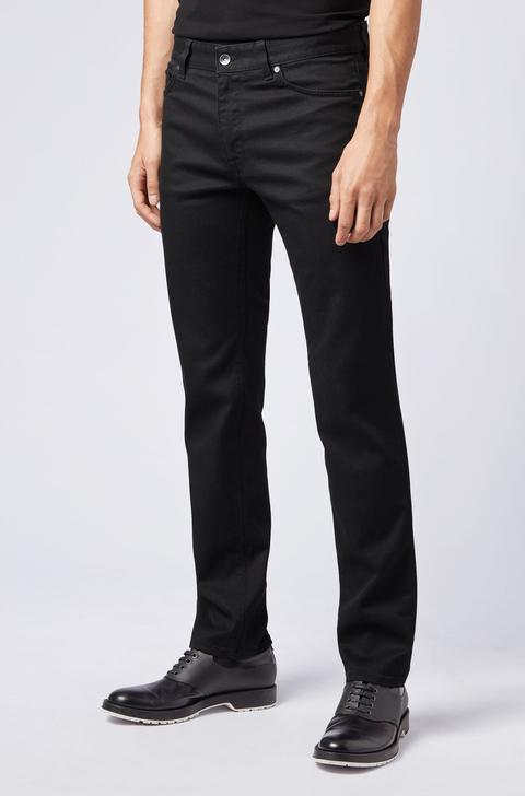 Black regular fit jeans