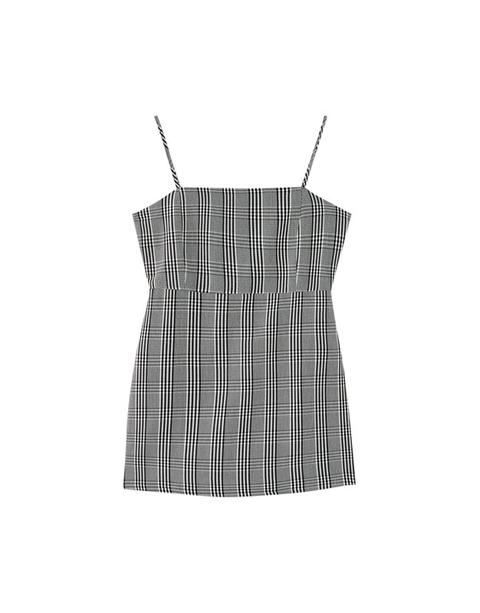 Vestido Corto Cuadros Tirantes