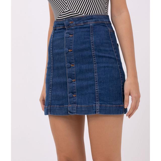 saia jeans curta renner