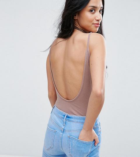 Body Estilo Camisola Con Espalda Redondeada De Asos Petite