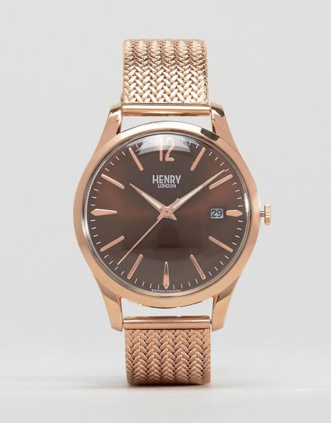 Reloj De Malla Dorado Harrow De Henry London