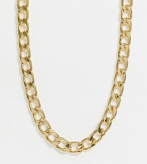 Orelia Chunky Chain Gold Necklace In Gold Plate