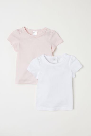 H & M - T-shirt, 2 Pz - Rosa