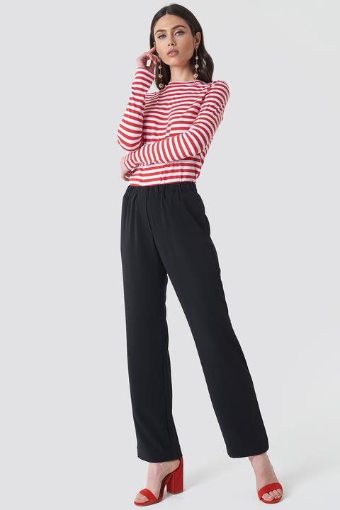 Hoys Straight Pants Black