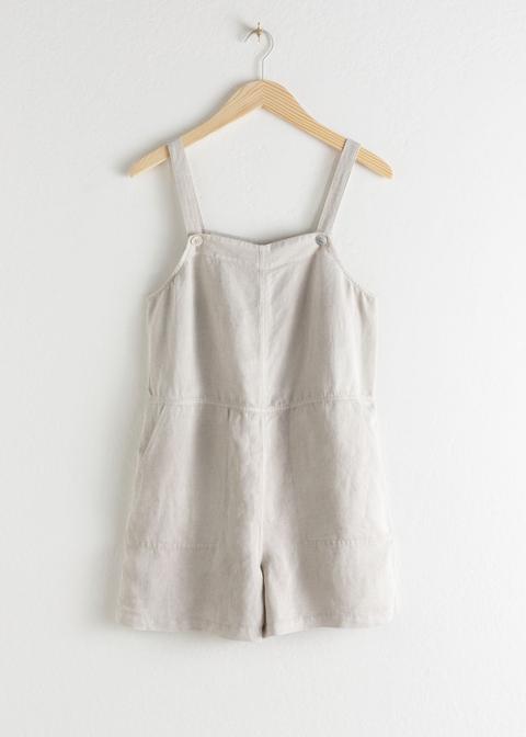 linen blend romper