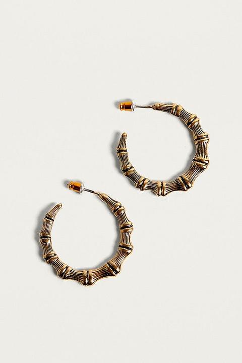 Mini Bamboo Hoop Earrings