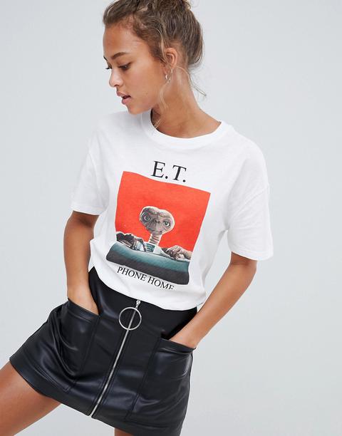 Bershka E.t T Shirt - White