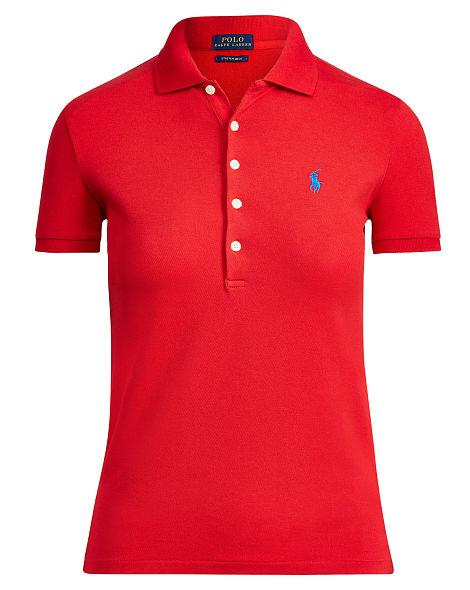 Skinny Fit Stretch Mesh Polo