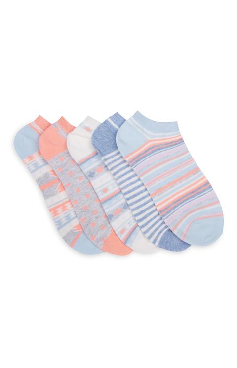 Pack 5 Pares Calcetines En Tonos Pastel