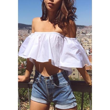 Crop Top Volante Scala