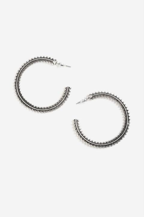 **silver Hoop Earrings