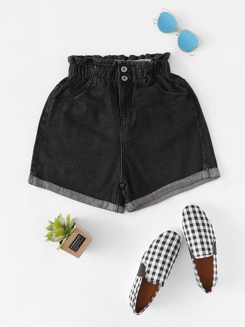 Shorts Corti In Denim