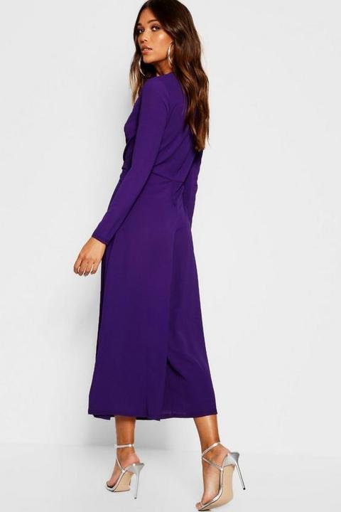 purple culotte jumpsuit