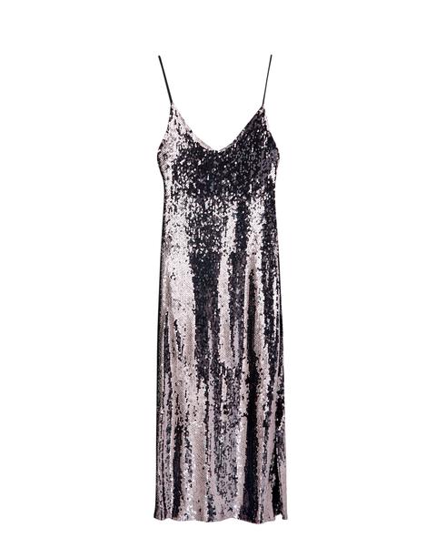 Vestido Midi Tirantes Lentejuelas