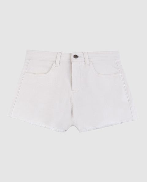 Gocco - Short Básico De Niña En Blanco