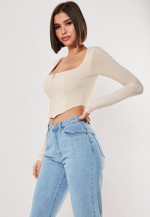 missguided zip up top