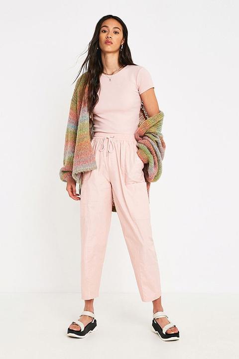 pink utility trousers