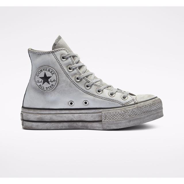 chuck taylor all star leather smoke platform high top