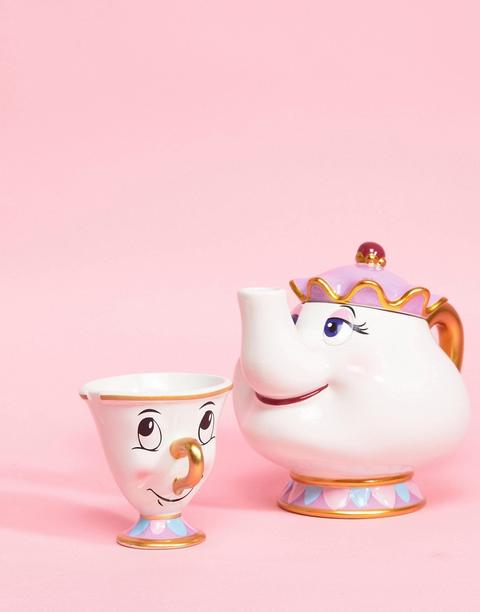 Disney - Teiera Di Mrs Bric E Tazza - Multicolore