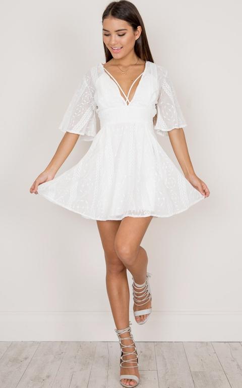 Save This Dance Dress In White