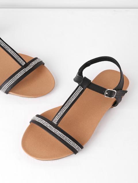 T-strap Flat Sandals