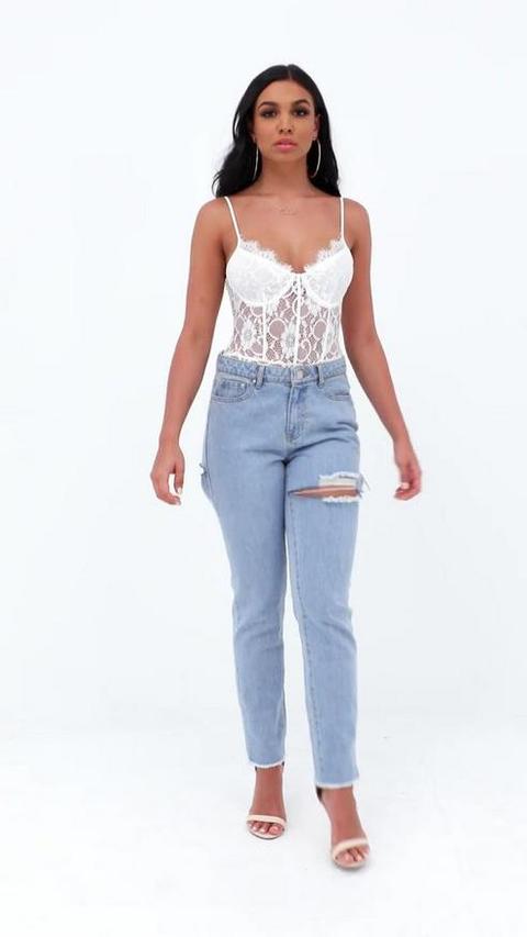 wired lace bodysuit