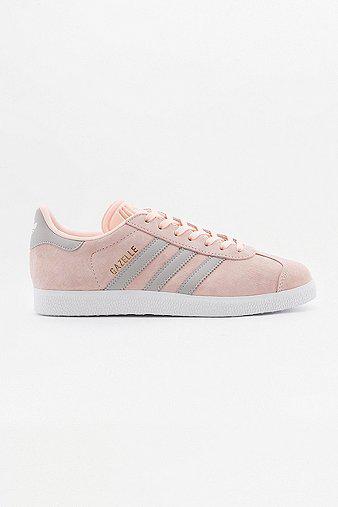 Adidas Originals Pink And Grey Gazelle Trainers - Womens Uk 5