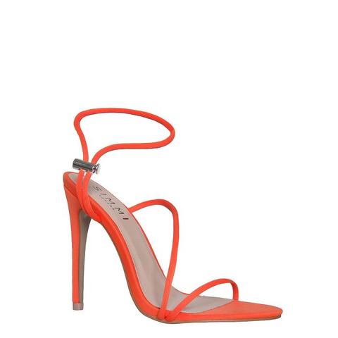 neon orange heels