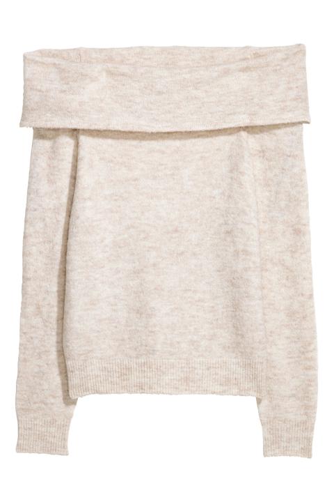 Off-shoulder-pullover