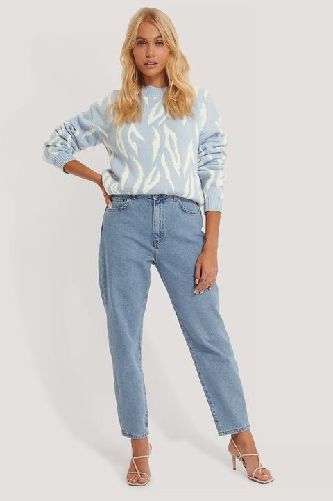 Na-kd Reborn Organic Loose Fit Mom Jeans - Blue